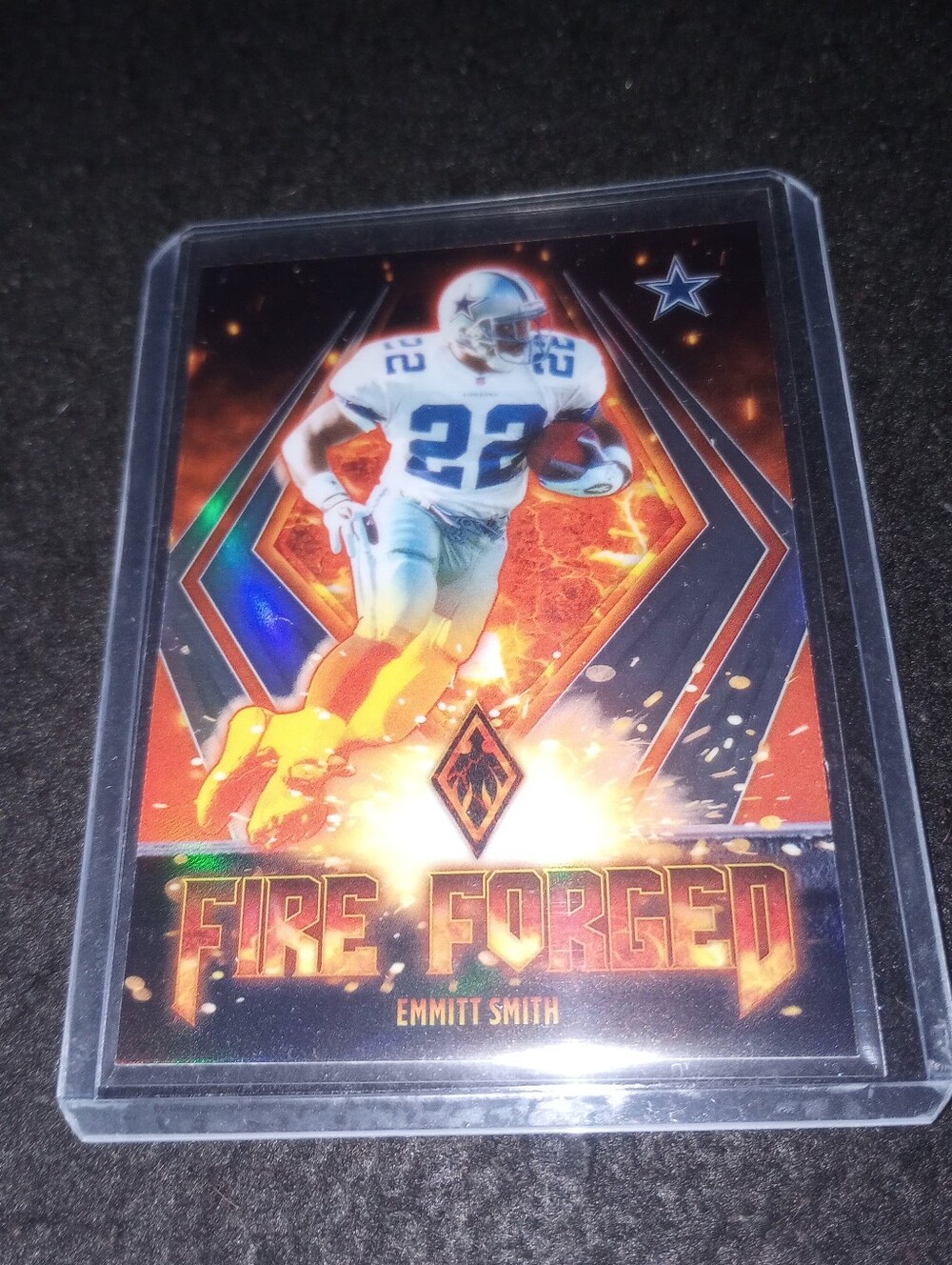 2021 Panini Phoenix Emmitt Smith Dallas Cowboys Fire Forged Insert #FF-6